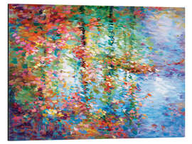 Magnettafel Farbenfrohe Reflektionen V