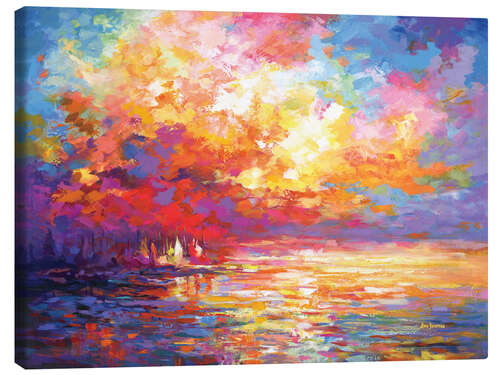 Canvas print Colourful Sunset