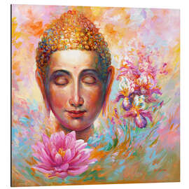 Magnettafel Buddha Lotus, Farbenfroh I