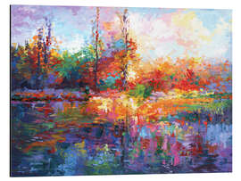 Magnettafel Farbenfrohe Herbstlandschaft III