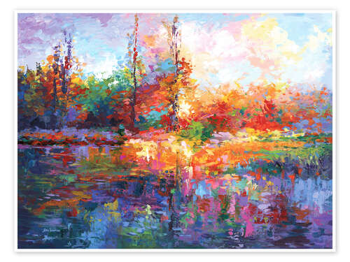 Poster Colorful Autumn Landscape III