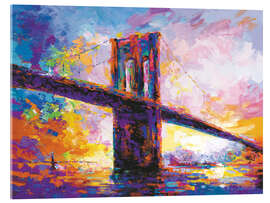 Acrylic print Brooklyn Bridge I