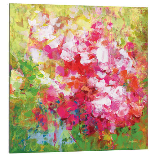 Tableau en aluminium Begonia Abstract