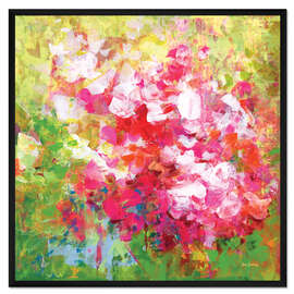 Gerahmter Kunstdruck Begonie Abstrakt