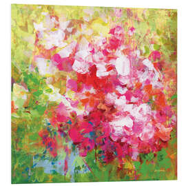 Foam board print Begonia Abstract