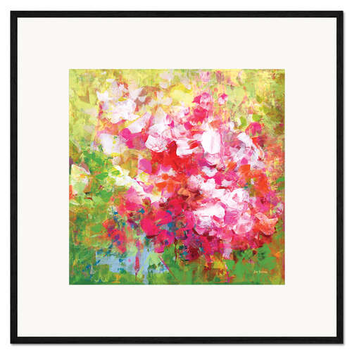 Plakat artystyczny premium w ramie Begonia Abstract