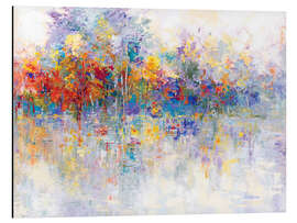 Magnettafel Wald am gefrorenen See