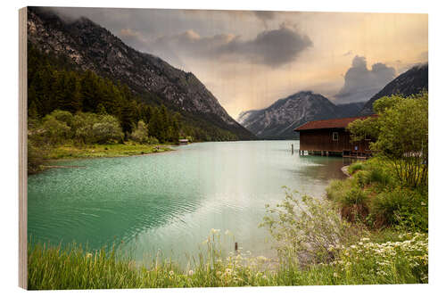 Holzbild Am Heiterwanger See