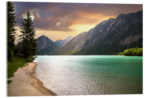 Acrylic print Heiterwanger lake