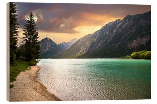 Holzbild Heiterwanger See