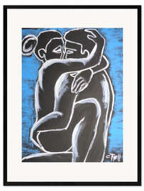 Gerahmter Kunstdruck Liebende - Liebe Pur III