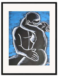 Gerahmter Kunstdruck Liebende - Liebe Pur II