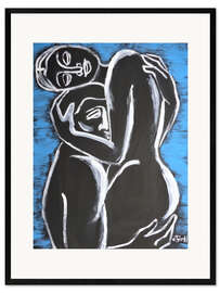 Gerahmter Kunstdruck Liebende - Liebe Pur IV