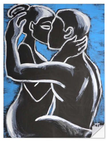 Selvklæbende plakat Lovers - Pure Love I