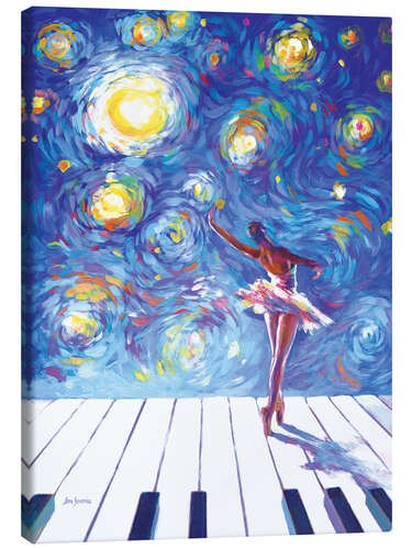 Canvas print Ballerina Starry Night