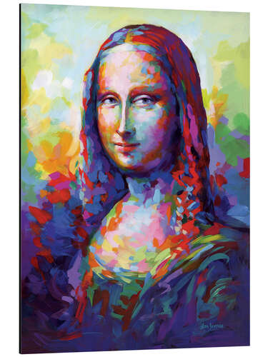 Aluminium print Mona Lisa Modern Portrait