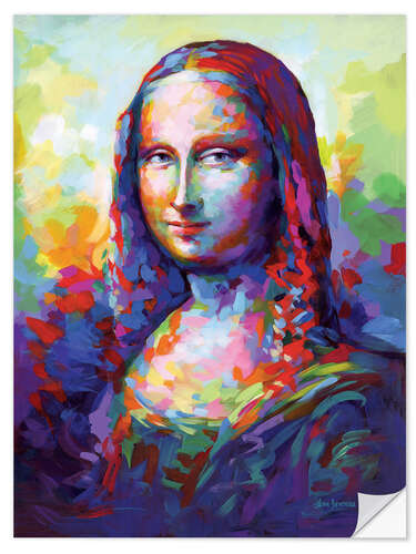 Sisustustarra Mona Lisa Modern Portrait