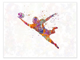 Wall print  American football player XI - nobelart