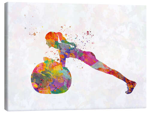 Canvas print Fitness exercise with a ball IX