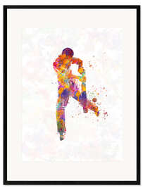 Framed art print Cricket player IX