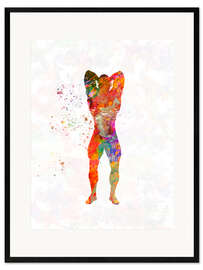 Impresión de arte enmarcada Fitness exercise I