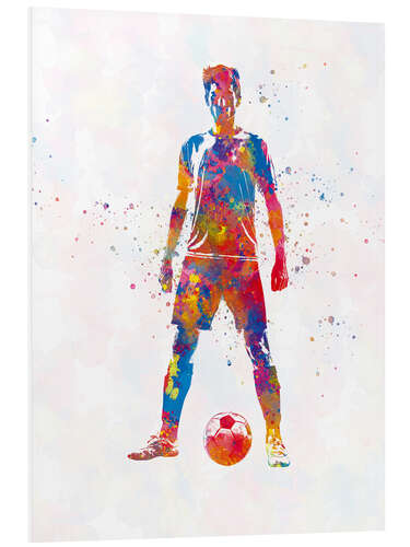 Foam board print Soccer player X