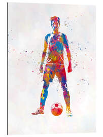 Gallery print Soccer player X