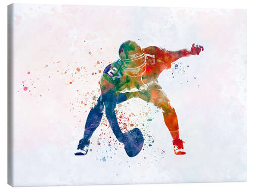 Canvas print American football player VIII