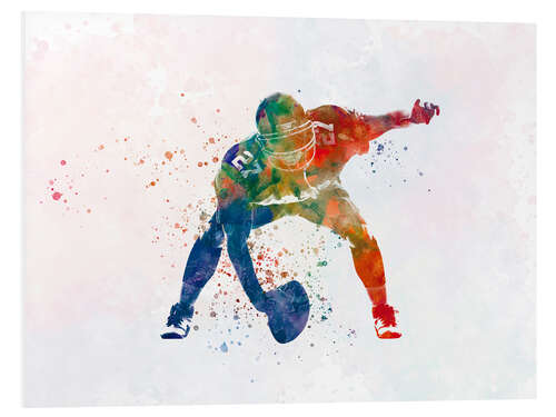 Foam board print American football player VIII