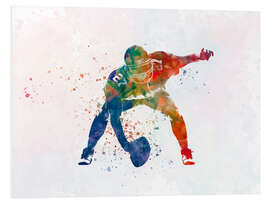 Foam board print American football player VIII