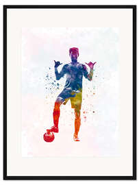 Gerahmter Kunstdruck Fußballspieler IX