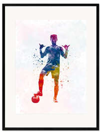 Framed art print Soccer player IX