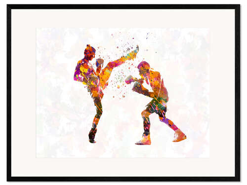 Framed art print Boxing fight III