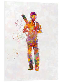 Foam board print Cricket player VII