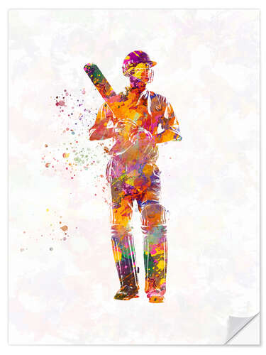 Wall sticker Cricket player VII