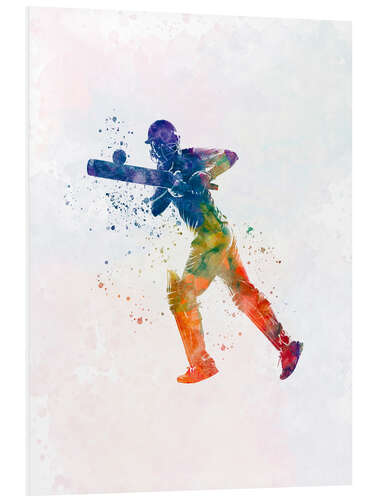 Foam board print Cricket player VI