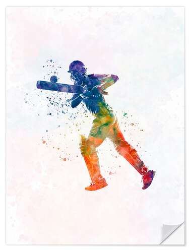 Wall sticker Cricket player VI