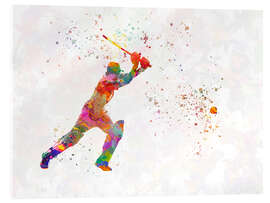 Acrylic print Cricket player VIII