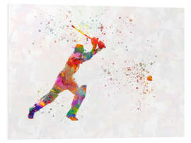 Foam board print Cricket player VIII