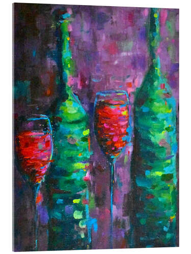 Acrylglasbild Rotwein