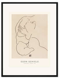 Gerahmter Kunstdruck Sitzendes Mädchen