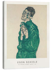 Canvas print Self Portrait in Green