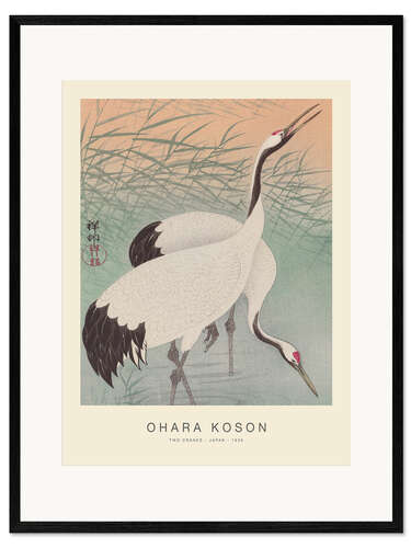 Kehystetty taidepainatus Two Cranes, 1926