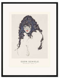 Gerahmter Kunstdruck Dunkelhaariges Mädchen, 1914