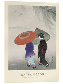 Acrylic print Geisha in the rain, 1926