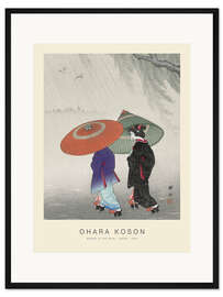 Gerahmter Kunstdruck Geisha in the rain, 1926