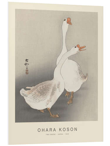 Foam board print Two Geese, 1926