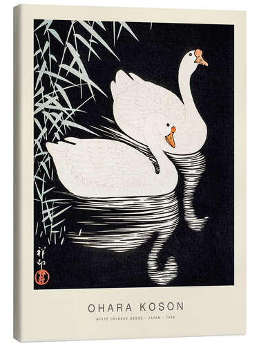 Stampa su tela White Chinese Geese, 1926