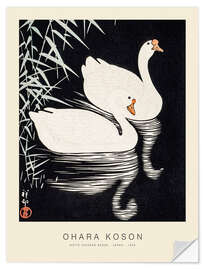 Selvklebende plakat White Chinese Geese, 1926