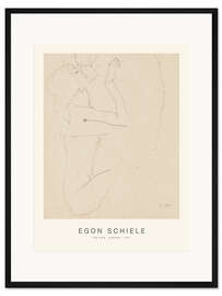 Gerahmter Kunstdruck Paar, sich küssend - Egon Schiele
